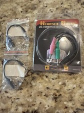 Headset Buddy Adapter Use Smartphone w/PC Computer 3.5MM Travel Stereo Sound