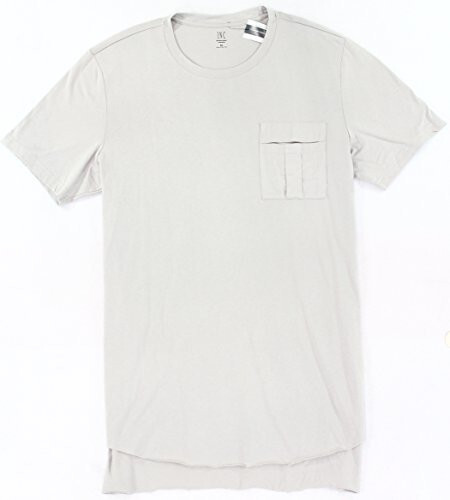 Мужская футболка с карманом INC International Concepts серебристого цвета, XL