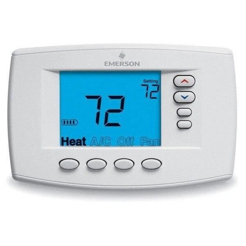 Emerson 1F95EZ-0671 Blue 6 Square Inch Touchscreen Thermostat, Universal Stag...