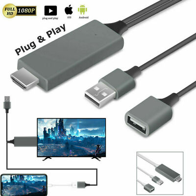 HD 1080P HDMI Spiegelung Kabel Telefon zu TV HDTV Adapter F??r iPhone / iPad