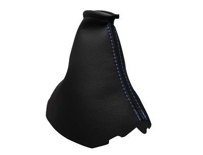 Toyota Auris (2006-2012) 100% Genuine Leather Shift Lever Headphones - Blue Stitching