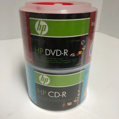 50 HP Blank 16x DVD-R Media Recordable Disks Plus 50 CD-R 52x NEW SEALED Combo - Picture 5 of 8
