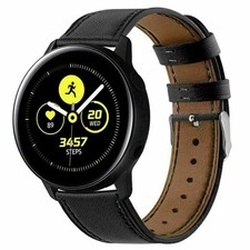 20/22mm For Samsung Galaxy Watch3 45mm Genuine Leather Watch Band Bracelet Strap