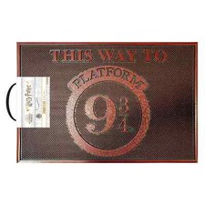 Alfombrilla de puerta Harry Potter - plataforma 9 3/4 - tapete de goma oficial 60 x 40 cm