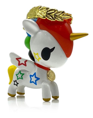 NUOVO Tokidoki Peace and Love Sofubi Unicorno Arte da Collezione - Foto 2 di 3