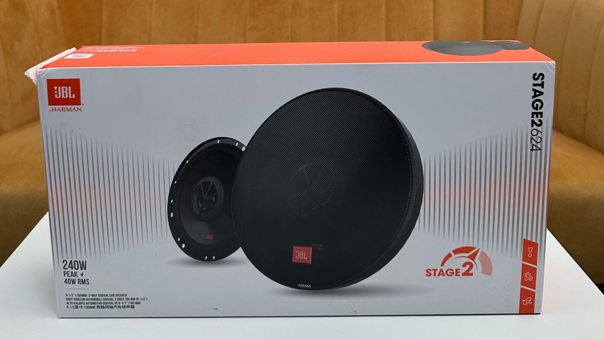 美品★JBL 2ウェイスピーカー「STAGE2 624」165mm/6.5インチ JBL STAGE2 624 Car 6.5''(165mm) Car/Van 2-Way Coaxial Speakers