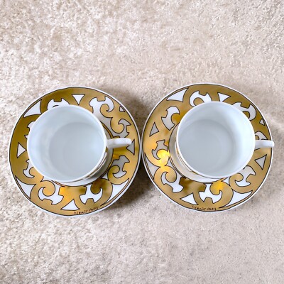 macaron HERMES サンルイ ティスル ゴールド装飾 カップ ティスル