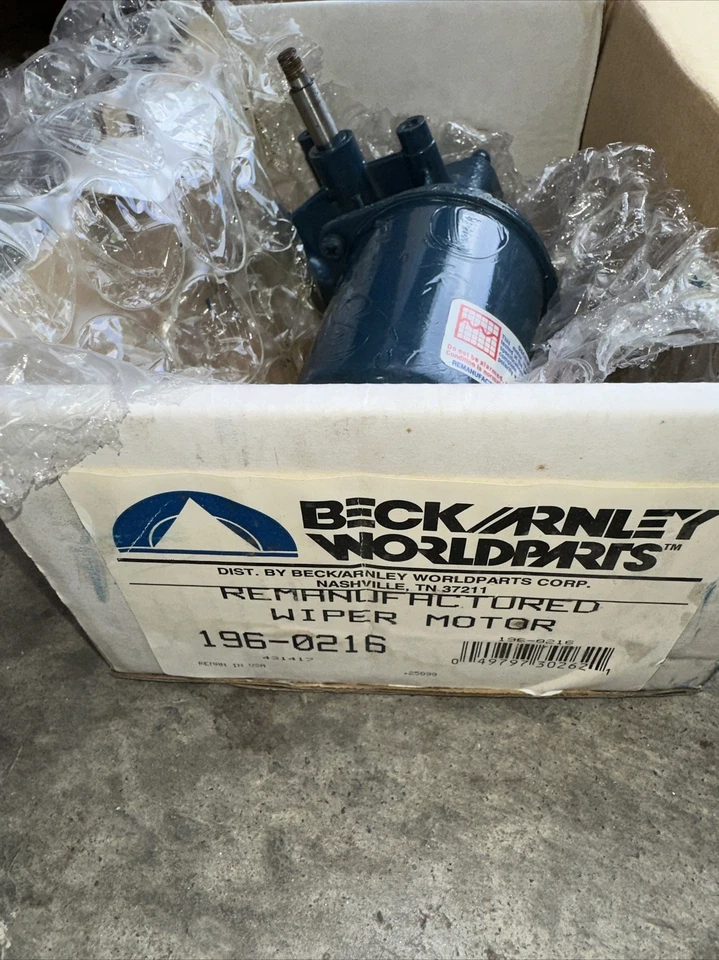 Motor limpiaparabrisas delantero Beck/Arnley 196-0216 para Honda Accord 1985 Foto 2 de 2