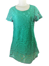 Women's Jen Wei  Lace  Dress Sleeveless Size L Very  Short