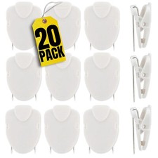 20PCS Cubicle Clips White Fabric Wall Clips Office Panel Clips Cubicle Hooks