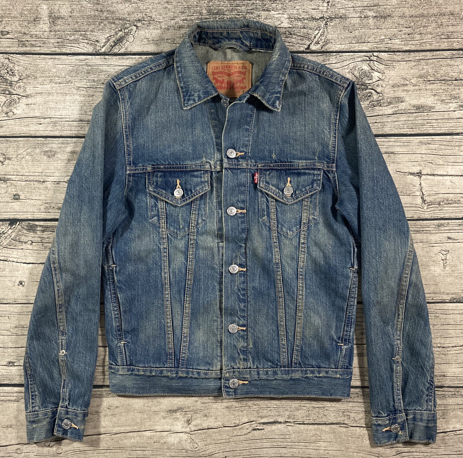 Seam Pocket Trucker Denim Jacket Mens 