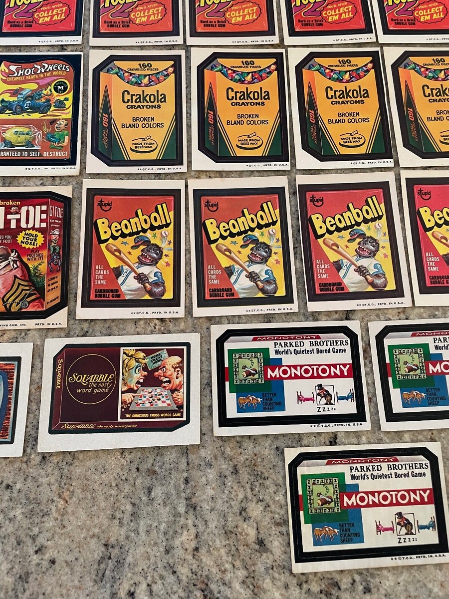 Lot of 27 Vintage Topps Wacky Packages Cards / Stickers - Various
