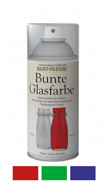 Bunte Transparente Glasfarbe Spray 150 ml Farbwahl Acryl-Lackspray Rust-Oleum