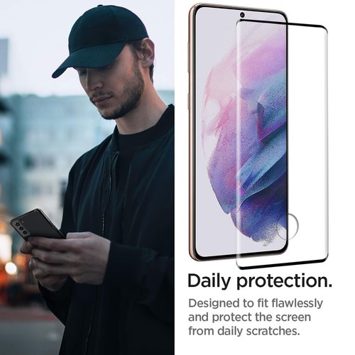 Full Cover Screen Protector Tempered Glass For Samsung Galaxy S21 Plus/S21 Ultra - Picture 5 of 16