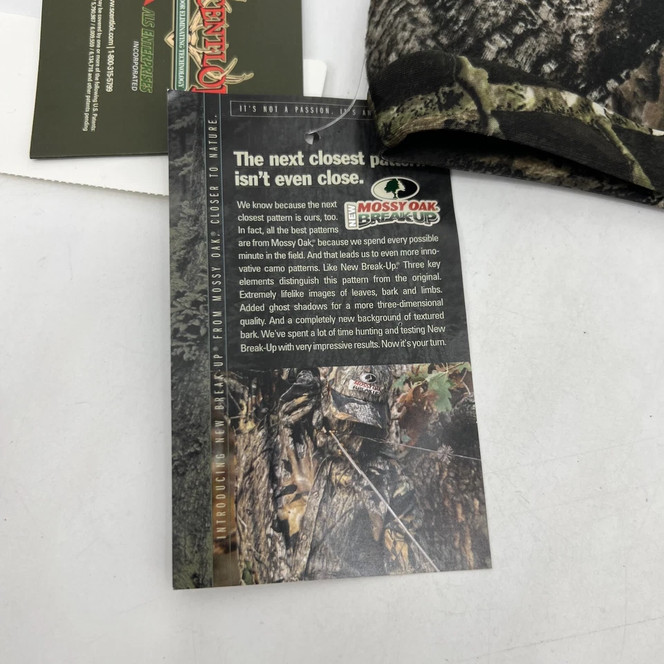 Vintage Cabelas Cap Strap Face Mask Mens One Size Camo Hunting Scentlok Made USA - Image 4 of 4