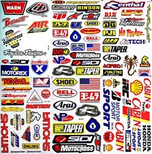 Dirt Bike Supercross Motocross Atv Vinyl Decals Stickers Set