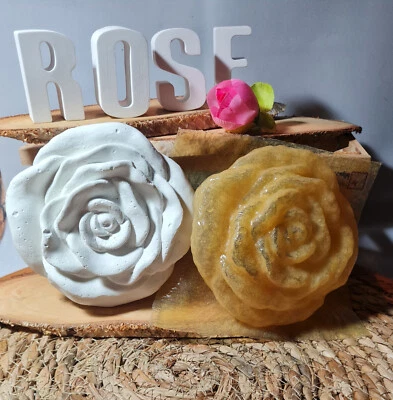 HANDARBEIT Latex mould rose flower rose 04 (261) suitable for relief moulding compound