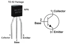 10/50/100pcs BC337 BJT NPN Silicon Signal Transistor 45V 0.8A TO-92-3 OnSemi