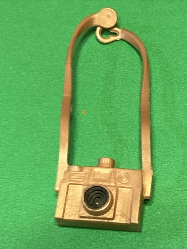 Vintage Barbie Accessory 1/6 Scale Gold camera(For 12 Inch Action Figures Too)⭐️