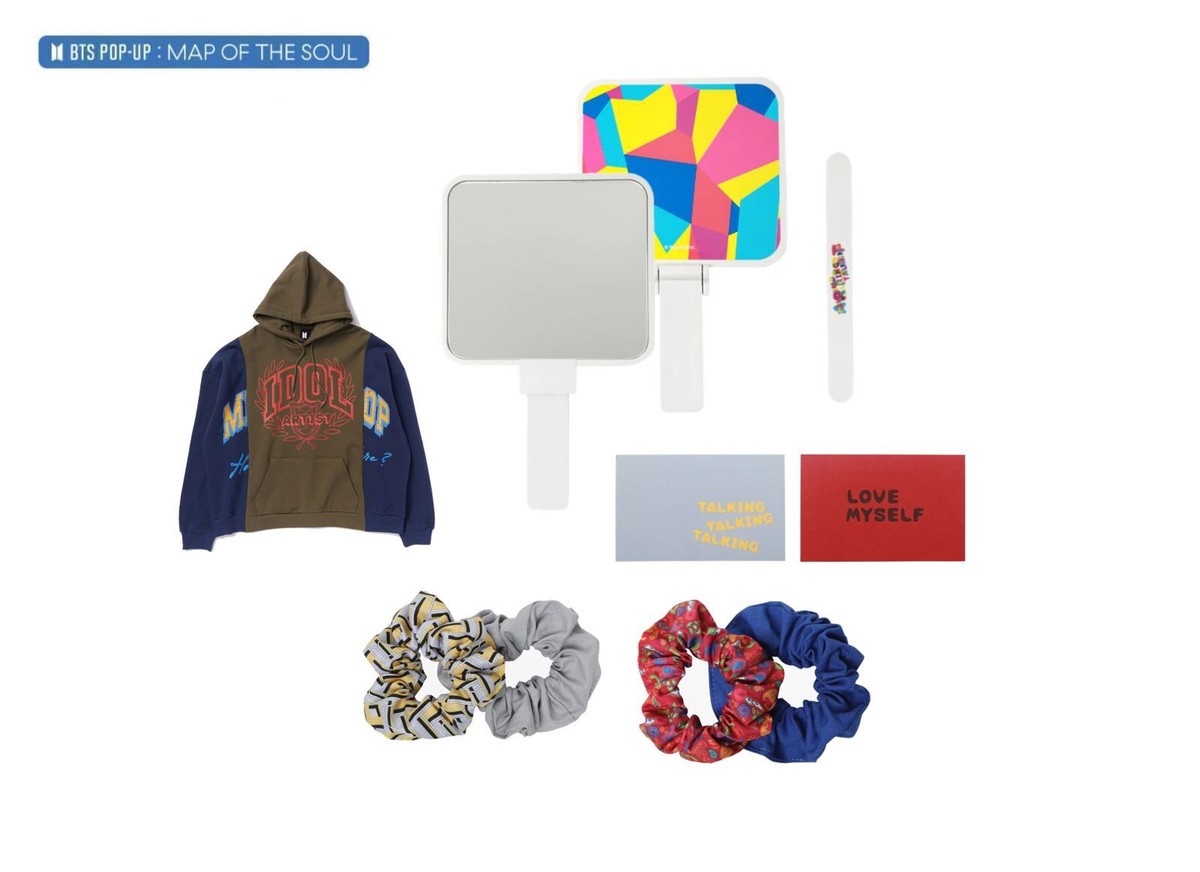 BTS IDOL Official Merch Hand Mirror/Nail Buffer/Scrunchies/IDOL