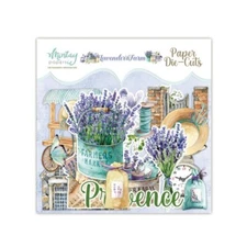 LAVENDER FARM 53pc Paper Die Cuts Ephemera Mintay Papers Scrapbook