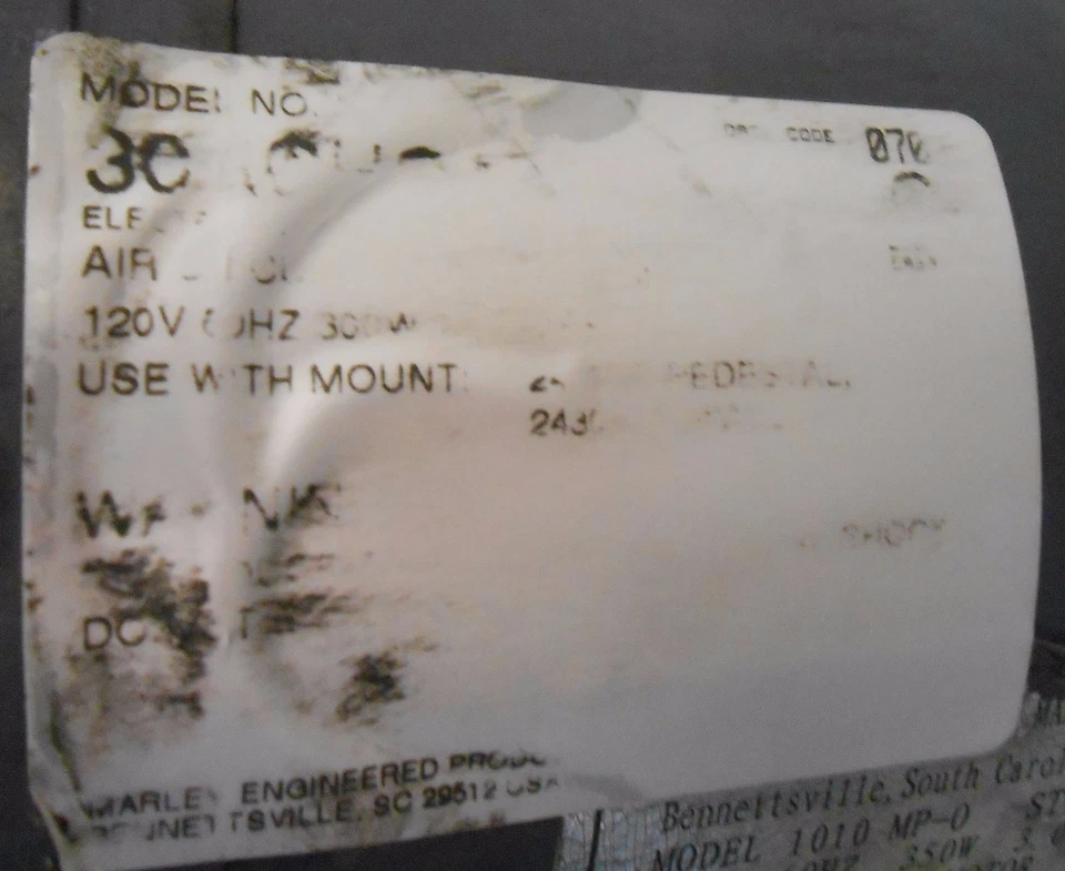 VENTILADOR INDUSTRIAL MARLEY, 120 VOLTIOS, 32" DIÁMETRO Foto 2 de 4