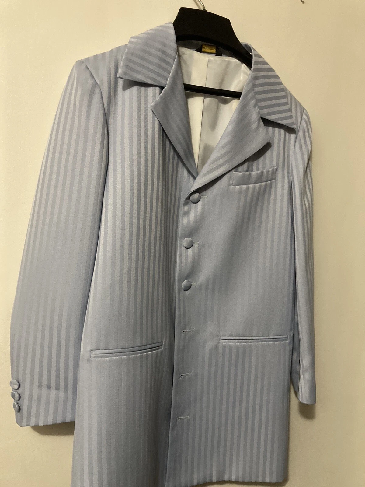 Retro Boys Blue Stripe Suit