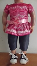 18" Doll Clothes for Our Generation My Life Girl BLUE Pants  PINK Shirt  SHOES