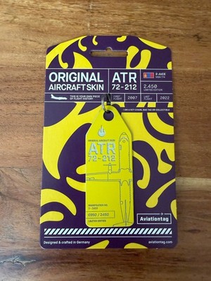 Aviationtag - Hunnu Air - ATR 72-500 - 2-JUCE - Gelb