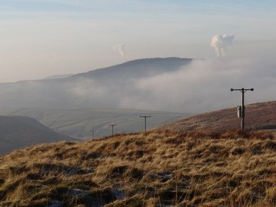 Foto A2 Misty Puffs Knotbury Blick das Tal vom Parkplatz um c2012