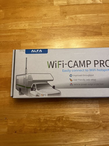 Alfa WiFi Camp Pro 2 long range WiFi Hotspot New Open Box As is Has All Parts - Picture 2 of 16