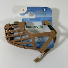 NEW Baskerville Classic Basket Muzzle - Tan - Size 4