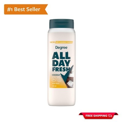 All Day Fresh Coconut Body Wash - Hydrating Deep Cleanse Gel 20 oz