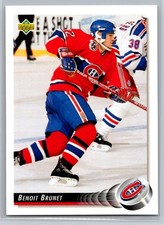 Benoit Brunet 1992-93 Upper Deck HOCKEY #80 Montreal Canadiens