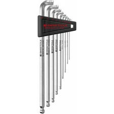 PB Swiss Tools PB 2222.LH-10 90°–100° Key L-Wrenches Set, Hex