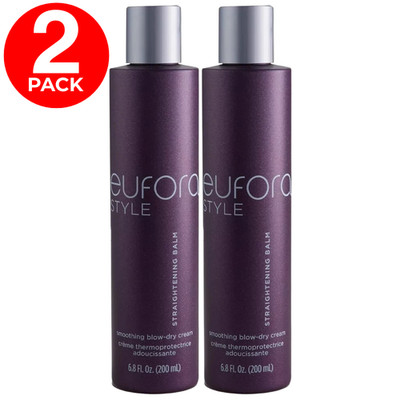 Eufora Style Straightening Balm 200ml Smoothing Blow Dry Cream Unisex - 2 Pack