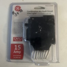 GE Combination Arc Fault Circuit Interrupter 15 AMP CAFCI 120/240 THQL1115AFP2