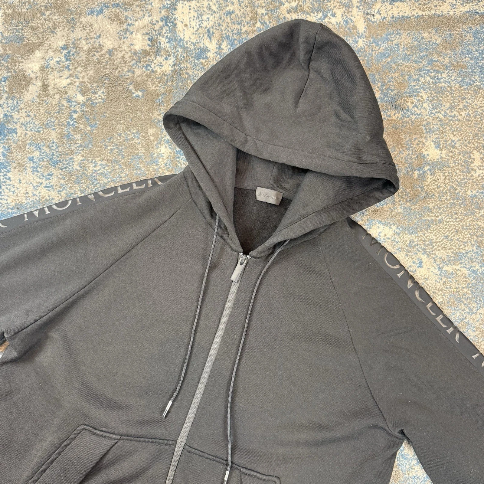 Moncler Felpa con Cappuccio Uomo Nera