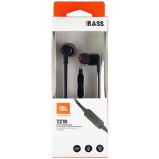 JBL T210 Pure Bass Cuffie auricolari 3,5 mm - Nero