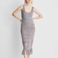 Future Collective Women's Knit Tank Midi Dress - Multicolor Size EUC