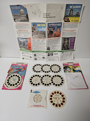 View-Master Vintage set of 13 reels (1946-1982) & Order form