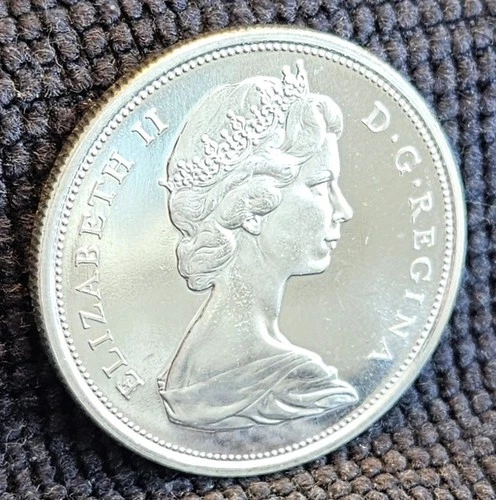 1966 Canada Silver Half Dollar- Fineness .80- PL Condition