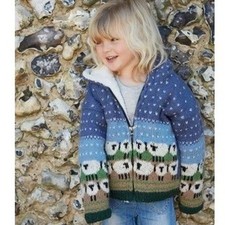 Pachamama Kids Snowy Sheep Hoody Hoodie 5-6 Years Zipper Sweater