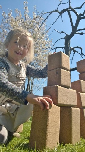 XL Bauklötze aus Kork | KORXX Big Blocks | 14-teilig | leise, leicht & natürlich - Bild 5 von 12