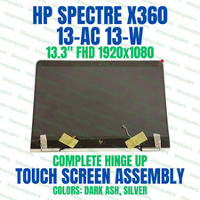 13.3" HP x360 13-w023dx Silver FHD LCD Display Touch Assembly Frame Bezel