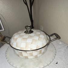 MacKenzie-Childs Enamel Casserole Pan with Li...