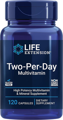 Life Extension Two-Per-Day Multivitamin 25+ Nutrients 120 Capsules