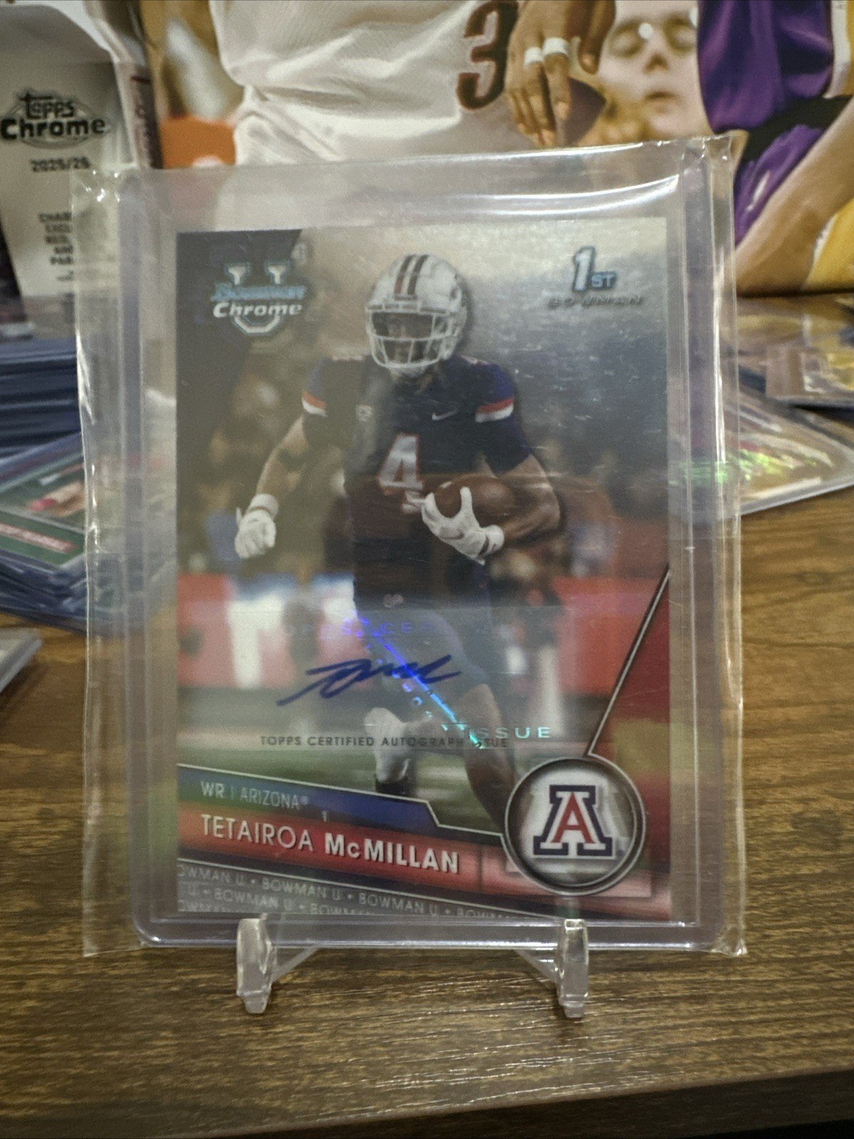 Tetairoa McMillan 2023 Bowman Chrome University #68 1st Bowman Auto Panthers