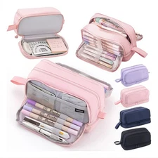 Pencil Case, Pen Pouch Large Capacity, Stationery Box Makeup Bag School Student