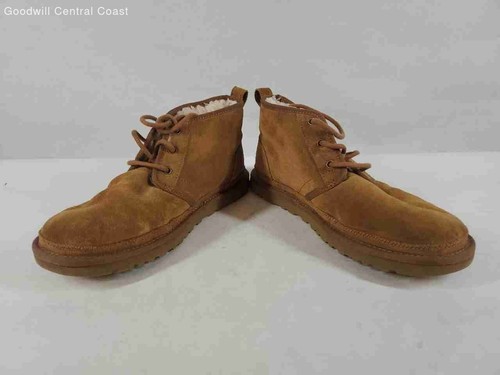 UGG Men's Brown Ankle Boots Size 10 - Picture 2 of 9